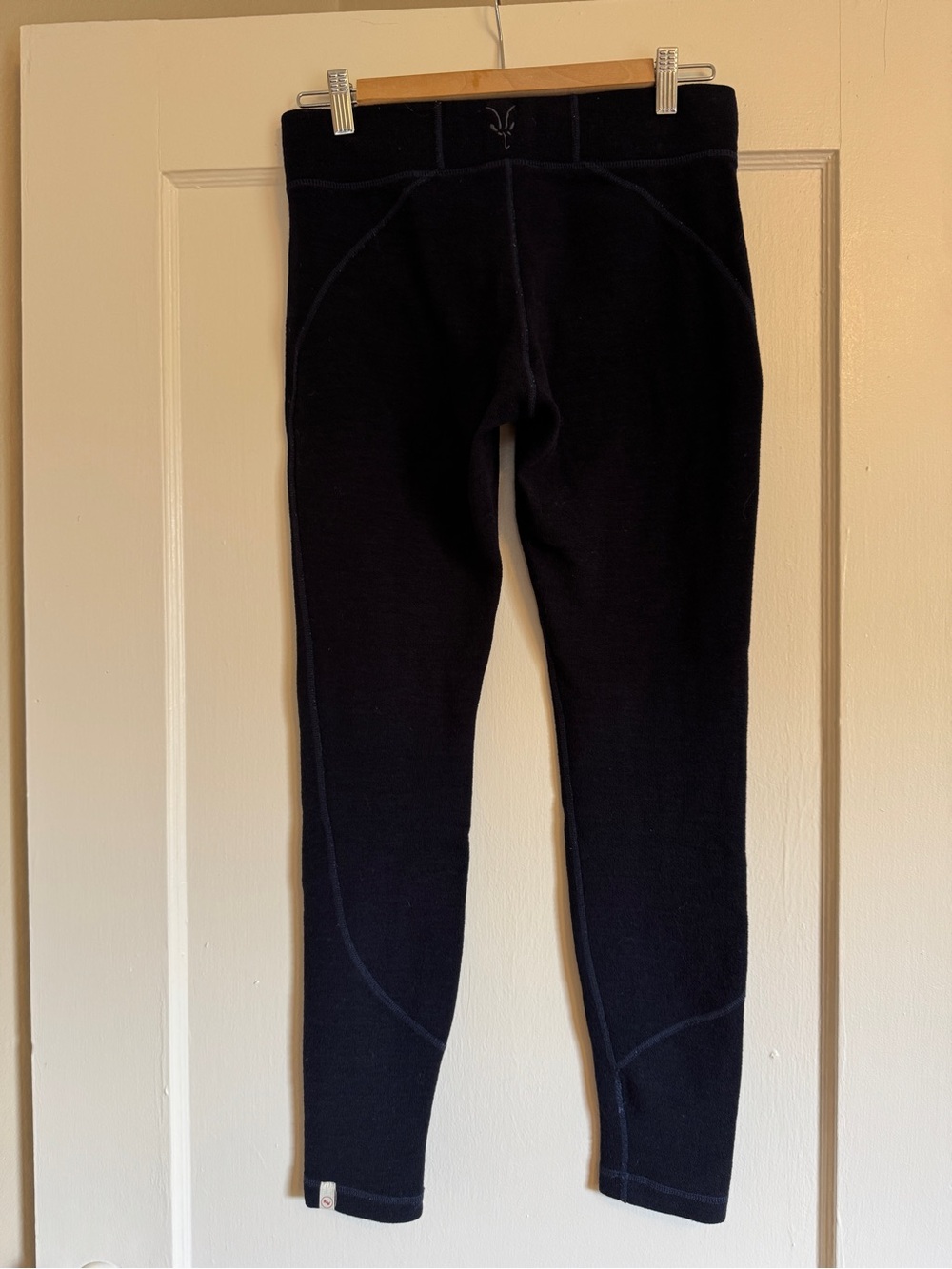 Ibex navy blue women’s wool leggings